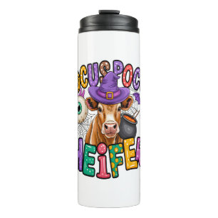 Moo Boo Halloween Cow Thermal Tumbler