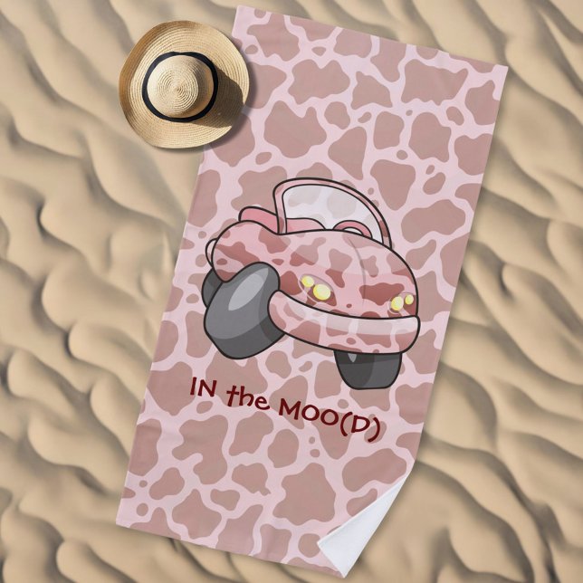 Moo Car Beach Towel (Creator Uploaded)