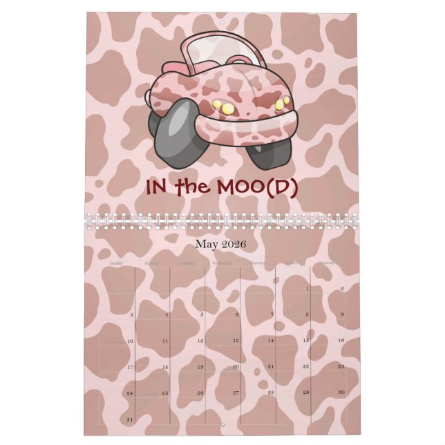 Moo Car Calendar (May 2026)