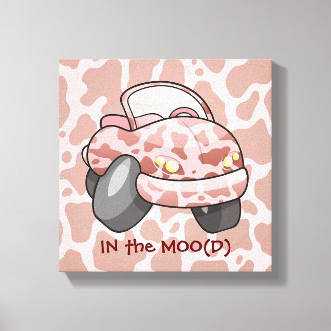Moo Car Canvas Print (Front)