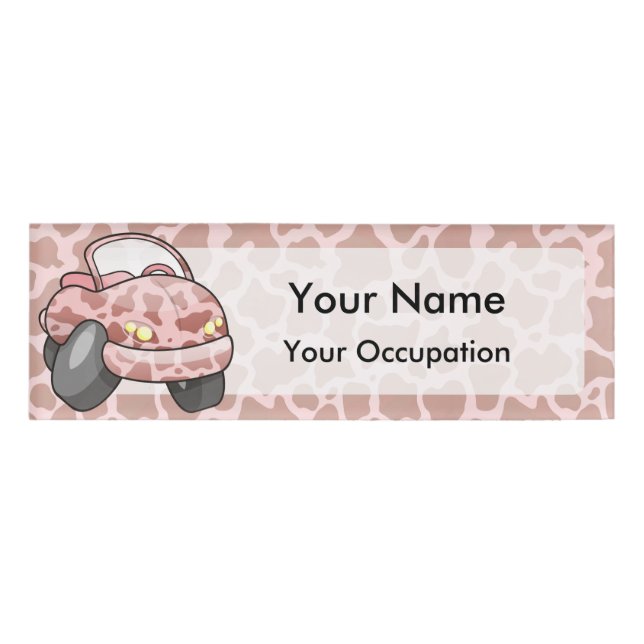 Moo Car Name Tag (Front)