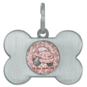 Moo Car Pet ID Tag