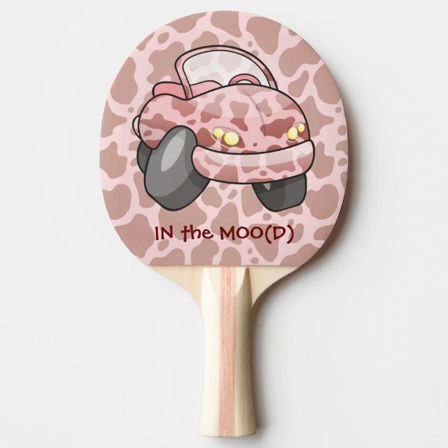 Moo Car Ping Pong Paddle (Front)