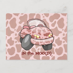 Moo Car Postcard