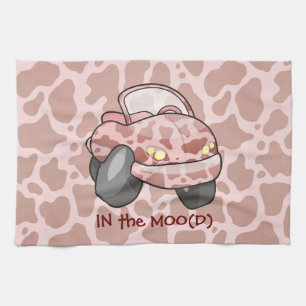 Moo Car Tea Towel