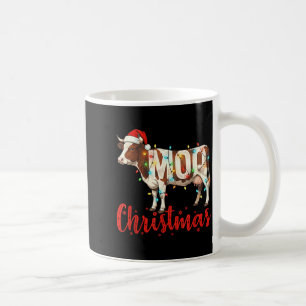 Moo Christmas Funny Cow Lovers Cattle Famer Farmin Coffee Mug