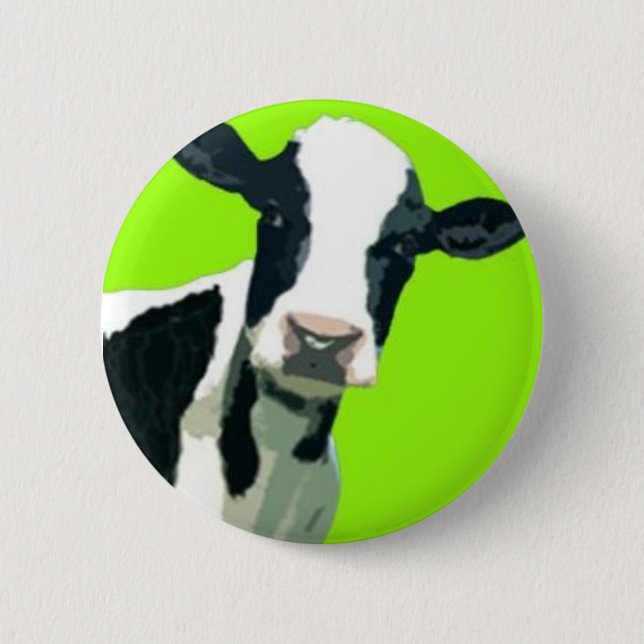Moo Cow! 6 Cm Round Badge (Front)