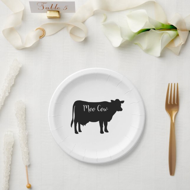 Moo Cow Barnyard Party Paper Napkins Plate (Wedding)