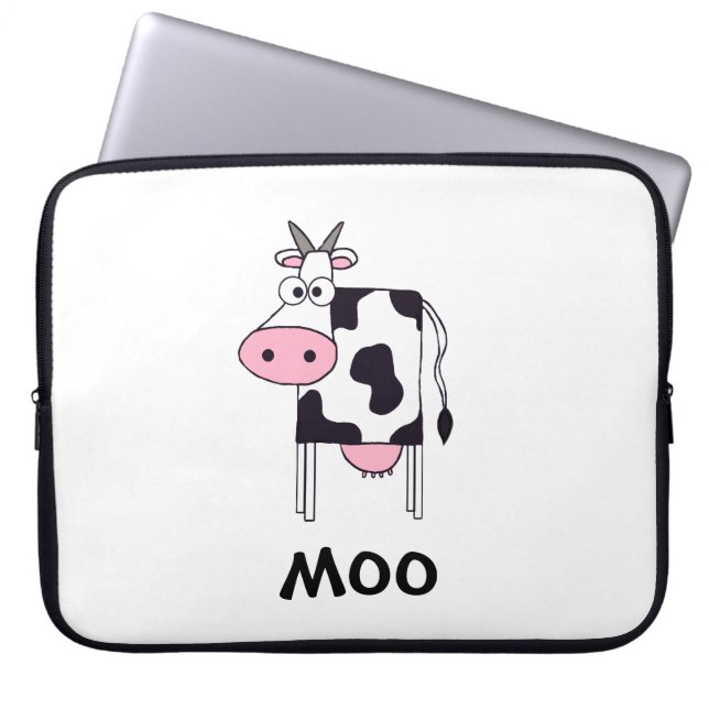 Moo Cow Laptop Sleeve (Front)