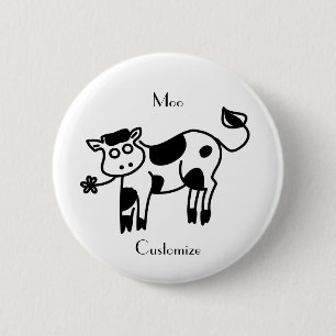 Moo Cow Thunder_Cove 6 Cm Round Badge