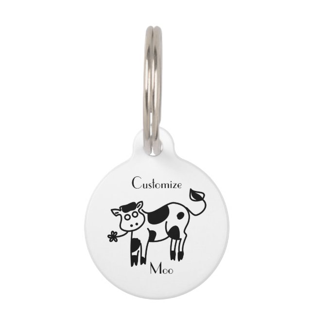 Moo Cow Thunder_Cove  Pet Tag (Front)