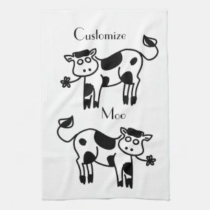 Moo Cow Thunder_Cove Tea Towel