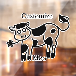 Moo Cow Thunder_Cove Window Cling