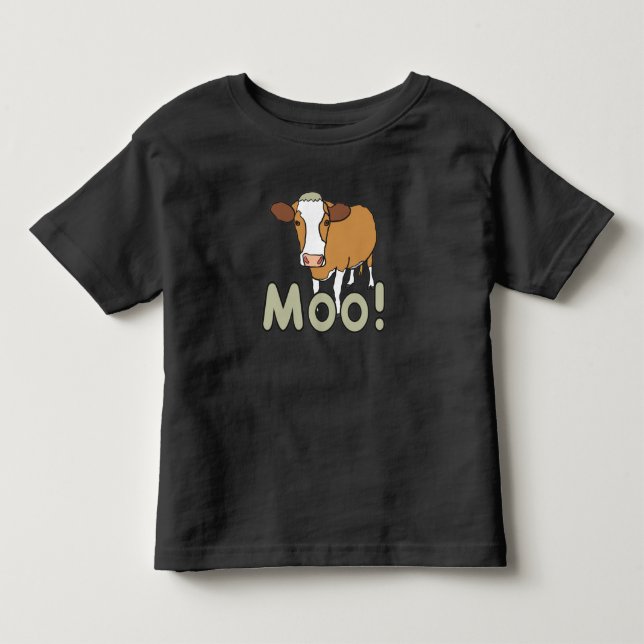 Moo Cow Toddler T-Shirt (Front)