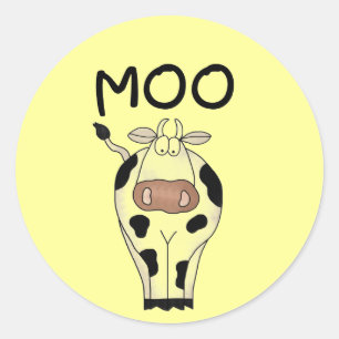 Moo Cow Tshirts and Gifts Classic Round Sticker