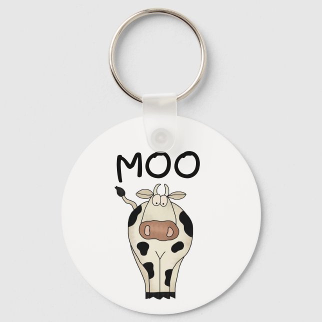 Moo Cow Tshirts and Gifts Key Ring (Front)