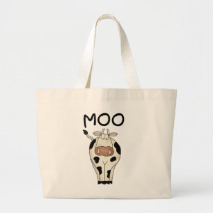 Moo Cow Tshirts and Gifts Large Tote Bag