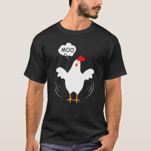 MOO CowChicken Chicken says Moo Cow Sound 'MOO' T-Shirt