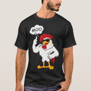 MOO CowChicken Moo Chicken Farm Animals T-Shirt