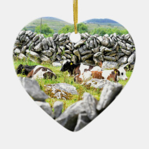Moo Cows Ceramic Tree Decoration