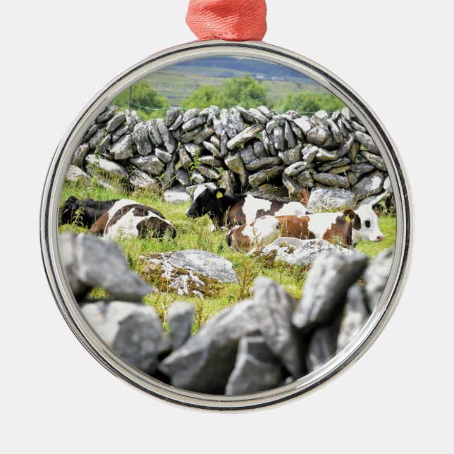 Moo Cows Metal Tree Decoration (Front)