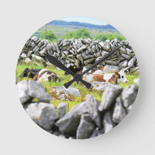 Moo Cows Round Clock