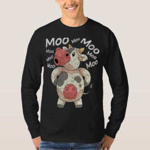 Moo Cute Farm Animal Lover Funny Farmer Cow T-Shirt