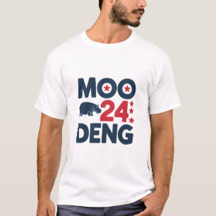 Moo Deng 2024 Moo Deng Moo Deng Cute Baby Hippo T-Shirt