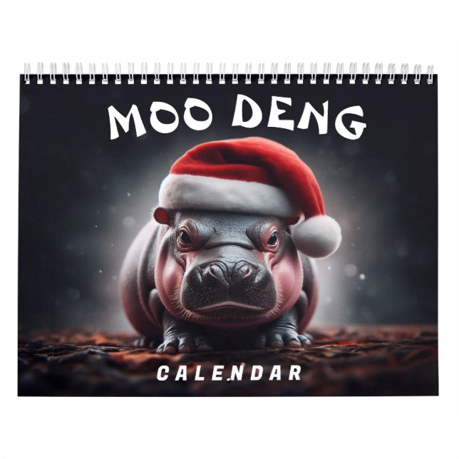 Moo Deng 2025 Calendar (Cover)