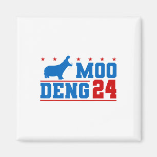 Moo Deng 24 Funny Hippo Moo Deng Zoo Hippopotamus Magnet