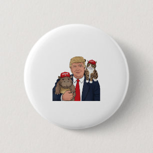 Moo Deng 24 Trump’s Furry Squad for the Win! Tank 6 Cm Round Badge