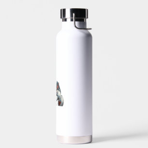 Moo Deng and Santa Claus Protect the Christmas Spi Water Bottle