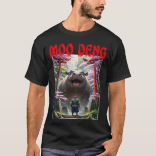 Moo Deng Anime T-Shirt