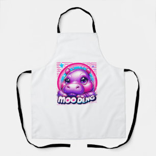 Moo Deng Baby Cute Hippo Girl Baby Pygmy Funny Pin Apron