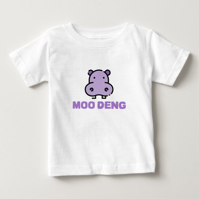 Moo Deng Baby Hippo T-Shirt (Front)