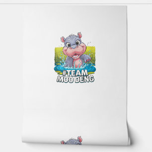 Moo-Deng Baby Pygmy Hippo cute zoo funny Tank Top_ Wallpaper