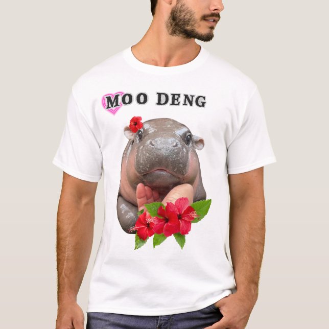 Moo Deng Bootleg Rap Shirt | Moo Deng Shirt (Front)