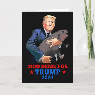Moo Deng For Trump By Card