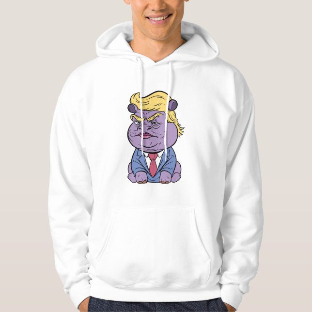 Moo Deng For Trump Hoodies, Donald  Trump 2024  Hoodie (Front)