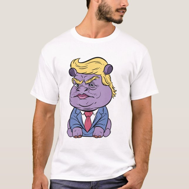 Moo Deng For Trump Shirts, Donald  Trump 2024  T-Shirt (Front)