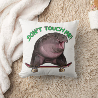 Moo Deng Hippo Cushion