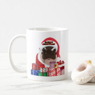 Moo Deng Hippo for Merry Christmas  Coffee Mug