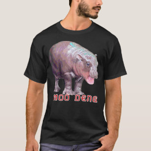 Moo Deng Pygmy Baby HIppo Hippopotamus Zoo Animal  T-Shirt