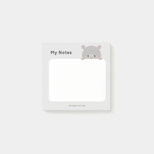 Moo Deng Pygmy Hippo Post-it Notes