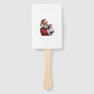 Moo Deng Santa’s Hippo Hero Joins the Christmas Te Hand Fan
