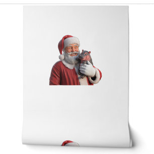 Moo Deng The Hippo Hero of Santa’s Christmas Crew Wallpaper