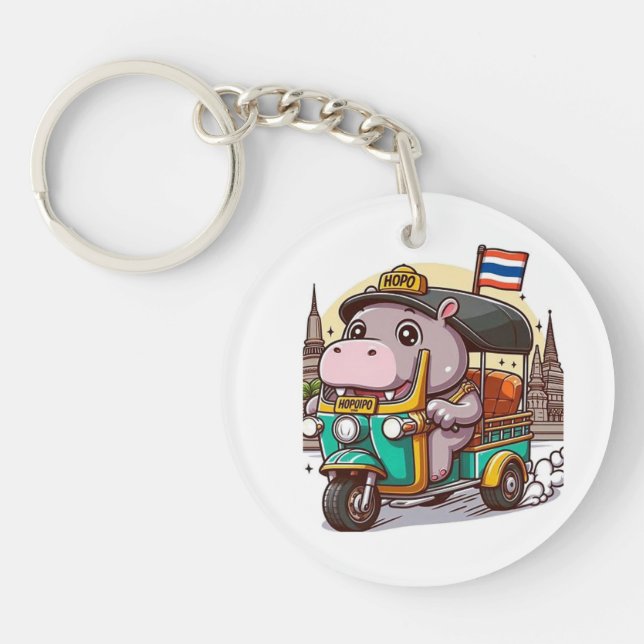 Moo Deng's keychain (Front)