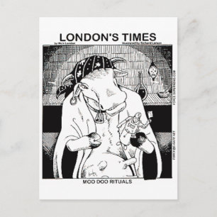 Moo Doo Rituals New Orleans Cow Funny Gifts Postcard