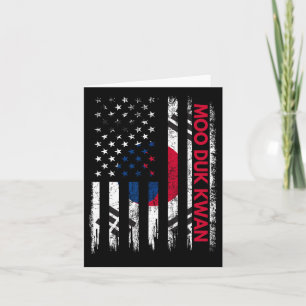 Moo Duk Kwan Karate Martial Arts Training Korean F Card