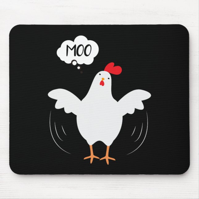 MOO Fun CowChicken  - Fun  For Men and Women  Mouse Mat (Front)